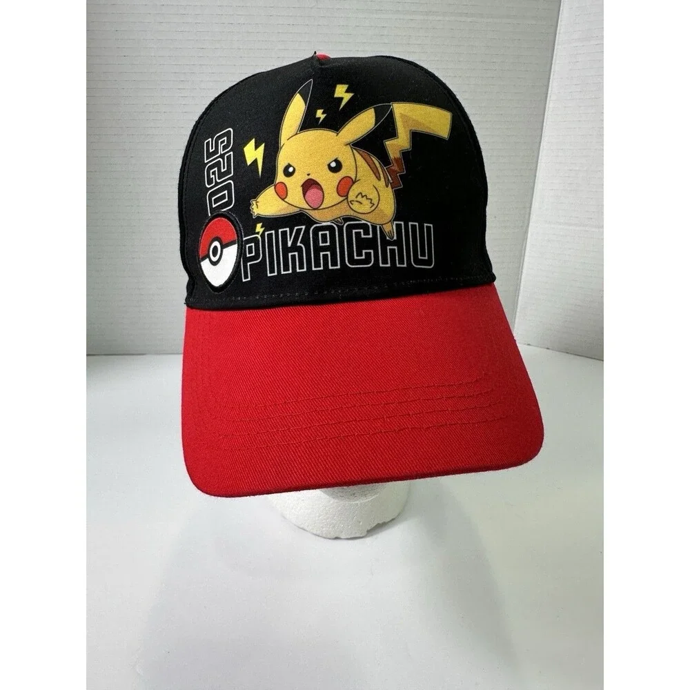 Pokemon Cap Snapback Pikachu Youth Baseball Hat Pokeball